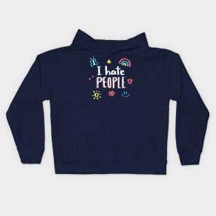 I hate people Kids Hoodie